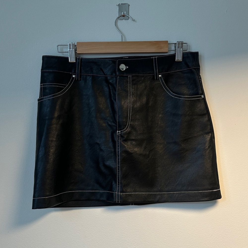 Topshop Black Mini Skirt Night Out